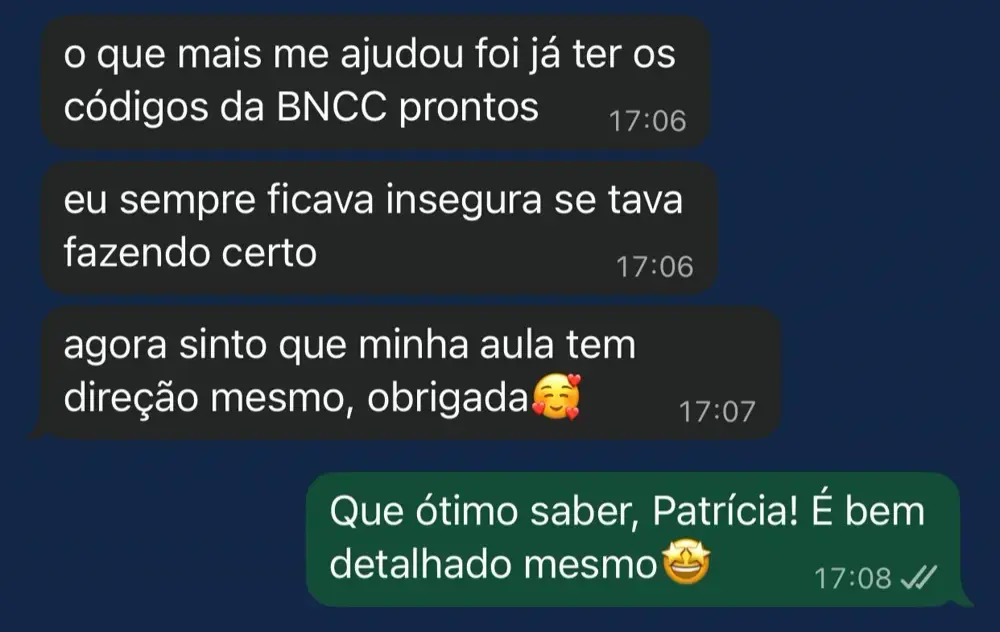 Depoimento real de professora via WhatsApp