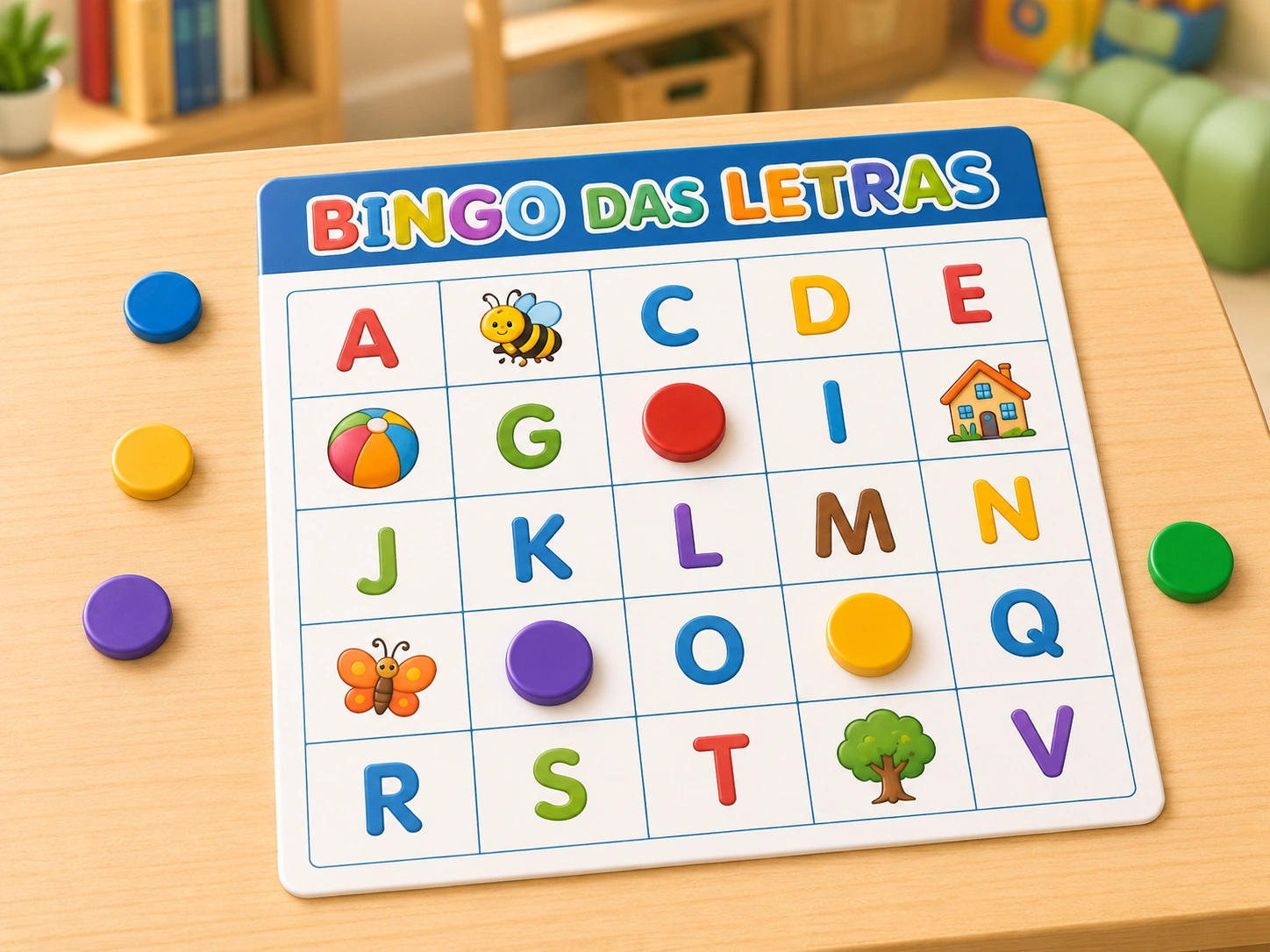 Bingo de letras e imagens